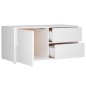 TV-Schrank Hochglanz-Weiß 80x34x36 cm Holzwerkstoff TV-Schrank Hochglanz-Weiß 80x34x36 cm Holzwerkstoff
