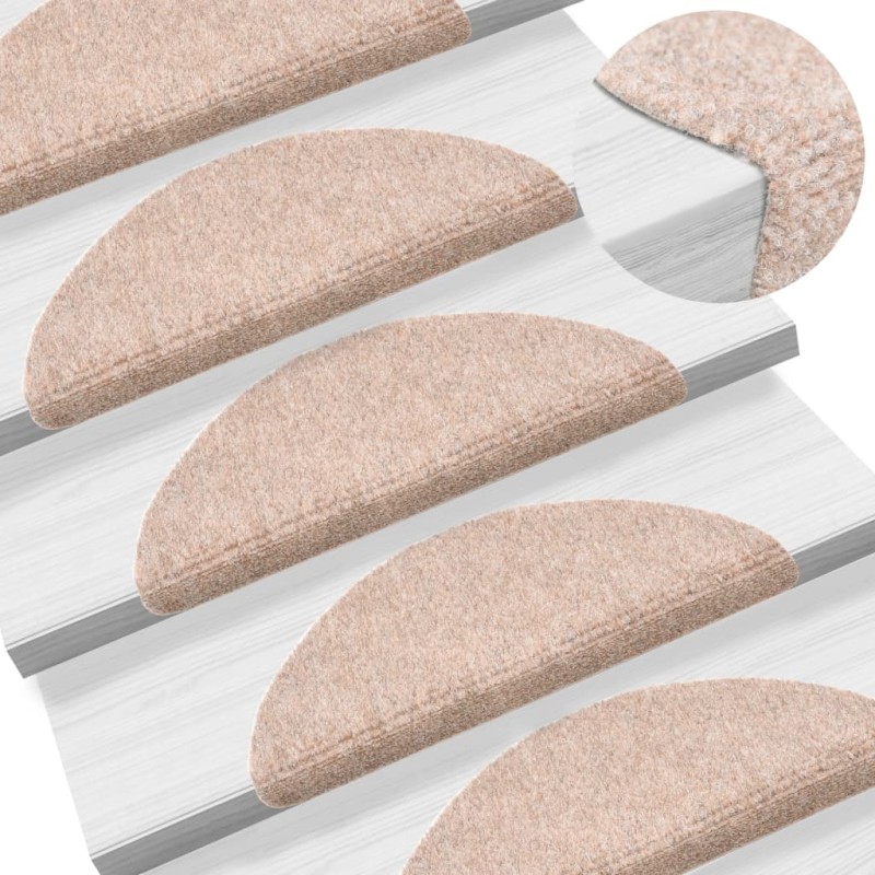 15 Stk. Selbstklebende Treppenmatten Nadelvlies 56x17x3cm Braun 15 Stk. Selbstklebende Treppenmatten Nadelvlies 56x17x3cm Braun