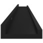 Wandregale 2 Stk. Schwarz 100x9x3 cm Wandregale 2 Stk. Schwarz 100x9x3 cm