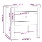 vidaXL Beistelltisch 50x50x49 cm Massivholz Kiefer vidaXL Beistelltisch 50x50x49 cm Massivholz Kiefer