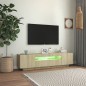 vidaXL TV-Schrank mit LED-Leuchten Sonoma-Eiche 160x35x40 cm vidaXL TV-Schrank mit LED-Leuchten Sonoma-Eiche 160x35x40 cm