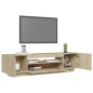 vidaXL TV-Schrank mit LED-Leuchten Sonoma-Eiche 160x35x40 cm vidaXL TV-Schrank mit LED-Leuchten Sonoma-Eiche 160x35x40 cm