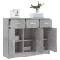 Sideboard Betongrau 91x28x75 cm Holzwerkstoff