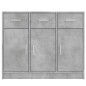 Sideboard Betongrau 91x28x75 cm Holzwerkstoff