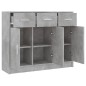 Sideboard Betongrau 91x28x75 cm Holzwerkstoff