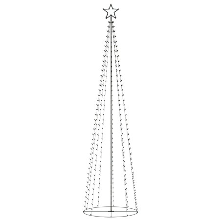 Weihnachtskegelbaum 400 Warmweiße LEDs Dekoration 100x360 cm