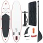 Stand Up Paddle Board SUP Aufblasbar Rot und Weiß Stand Up Paddle Board SUP Aufblasbar Rot und Weiß