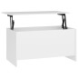 Couchtisch Weiß 102x55,5x52,5 cm Holzwerkstoff Couchtisch Weiß 102x55,5x52,5 cm Holzwerkstoff