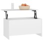 Couchtisch Weiß 102x55,5x52,5 cm Holzwerkstoff Couchtisch Weiß 102x55,5x52,5 cm Holzwerkstoff