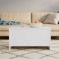 Couchtisch Weiß 102x55,5x52,5 cm Holzwerkstoff Couchtisch Weiß 102x55,5x52,5 cm Holzwerkstoff