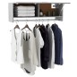 Kleiderschrank Betongrau 100x32,5x35 cm Holzwerkstoff Kleiderschrank Betongrau 100x32,5x35 cm Holzwerkstoff