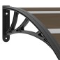 Vordach Schwarz 240x100 cm PC Vordach Schwarz 240x100 cm PC