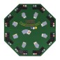 8-Spieler Poker Tischauflage Faltbar 4-fach Achteckig Grün 8-Spieler Poker Tischauflage Faltbar 4-fach Achteckig Grün
