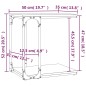 Beistelltisch Schwarz 50x35x52 cm Holzwerkstoff Beistelltisch Schwarz 50x35x52 cm Holzwerkstoff