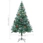 Künstlicher Weihnachtsbaum mit Tannenzapfen gefrostet 150 cm Künstlicher Weihnachtsbaum mit Tannenzapfen gefrostet 150 cm