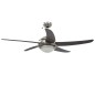 vidaXL Dekorativer Deckenventilator mit Licht 128 cm Braun vidaXL Dekorativer Deckenventilator mit Licht 128 cm Braun