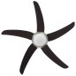 vidaXL Dekorativer Deckenventilator mit Licht 128 cm Braun vidaXL Dekorativer Deckenventilator mit Licht 128 cm Braun