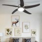 vidaXL Dekorativer Deckenventilator mit Licht 128 cm Braun vidaXL Dekorativer Deckenventilator mit Licht 128 cm Braun