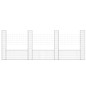 vidaXL Gabionenkorb U-Form mit 4 Säulen Eisen 380x20x150 cm vidaXL Gabionenkorb U-Form mit 4 Säulen Eisen 380x20x150 cm