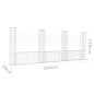 vidaXL Gabionenkorb U-Form mit 4 Säulen Eisen 380x20x150 cm vidaXL Gabionenkorb U-Form mit 4 Säulen Eisen 380x20x150 cm
