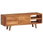 TV-Schrank Akazienholz Massiv Geschnitzte Türen 117x30x40 cm TV-Schrank Akazienholz Massiv Geschnitzte Türen 117x30x40 cm