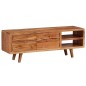 TV-Schrank Akazienholz Massiv Geschnitzte Türen 117x30x40 cm TV-Schrank Akazienholz Massiv Geschnitzte Türen 117x30x40 cm