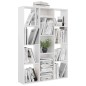 Raumteiler/Bücherregal Hochglanz-Weiß 100x24x140 cm Raumteiler/Bücherregal Hochglanz-Weiß 100x24x140 cm