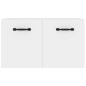 Wandschrank Hochglanz-Weiß 80x35x36,5 cm Holzwerkstoff Wandschrank Hochglanz-Weiß 80x35x36,5 cm Holzwerkstoff