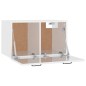 Wandschrank Hochglanz-Weiß 80x35x36,5 cm Holzwerkstoff Wandschrank Hochglanz-Weiß 80x35x36,5 cm Holzwerkstoff