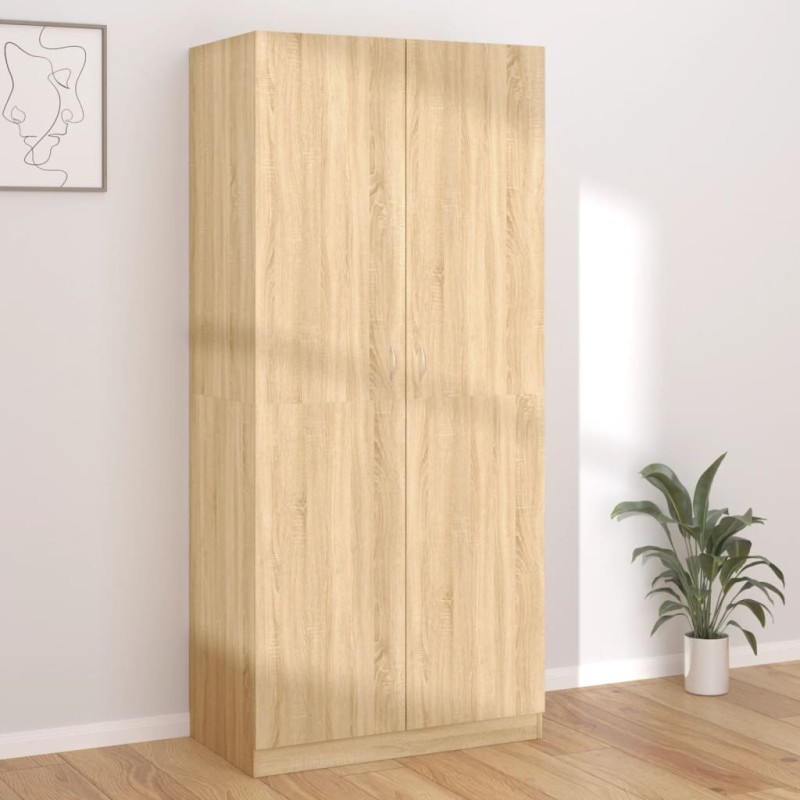Kleiderschrank Sonoma-Eiche 90x52x200 cm Holzwerkstoff Kleiderschrank Sonoma-Eiche 90x52x200 cm Holzwerkstoff