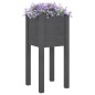 vidaXL Pflanzkübel 2 Stk. Grau 31x31x70 cm Massivholz Kiefer vidaXL Pflanzkübel 2 Stk. Grau 31x31x70 cm Massivholz Kiefer