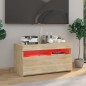 TV-Schrank mit LED-Leuchten Sonoma-Eiche 75x35x40 cm TV-Schrank mit LED-Leuchten Sonoma-Eiche 75x35x40 cm