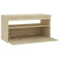 TV-Schrank mit LED-Leuchten Sonoma-Eiche 75x35x40 cm TV-Schrank mit LED-Leuchten Sonoma-Eiche 75x35x40 cm