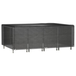vidaXL Gartenmöbel-Abdeckung 12 Ösen 240x180x80 cm Rechteckig