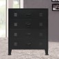 Schubladenschrank Metall Industrie-Stil 78 x 40 x 93 cm Schwarz Schubladenschrank Metall Industrie-Stil 78 x 40 x 93 cm Schwarz