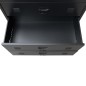 Schubladenschrank Metall Industrie-Stil 78 x 40 x 93 cm Schwarz Schubladenschrank Metall Industrie-Stil 78 x 40 x 93 cm Schwarz