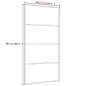 Schiebetür Aluminium und ESG Glas 102,5x205 cm Schwarz Schiebetür Aluminium und ESG Glas 102,5x205 cm Schwarz