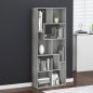 Bücherregal Grau Sonoma 67x24x161 cm Holzwerkstoff Bücherregal Grau Sonoma 67x24x161 cm Holzwerkstoff