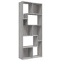 Bücherregal Grau Sonoma 67x24x161 cm Holzwerkstoff Bücherregal Grau Sonoma 67x24x161 cm Holzwerkstoff