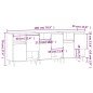 Sideboards 3 Stk. Schwarz Holzwerkstoff Sideboards 3 Stk. Schwarz Holzwerkstoff