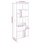 Bücherregal Grau Sonoma 67x24x161 cm Holzwerkstoff Bücherregal Grau Sonoma 67x24x161 cm Holzwerkstoff