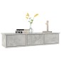 Wand-Schubladenregal Betongrau 88x26x18,5 cm Holzwerkstoff Wand-Schubladenregal Betongrau 88x26x18,5 cm Holzwerkstoff