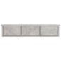 Wand-Schubladenregal Betongrau 88x26x18,5 cm Holzwerkstoff Wand-Schubladenregal Betongrau 88x26x18,5 cm Holzwerkstoff
