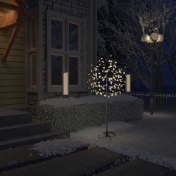 Weihnachtsbaum 120 LEDs Warmweißes Licht Kirschblüten 150 cm
