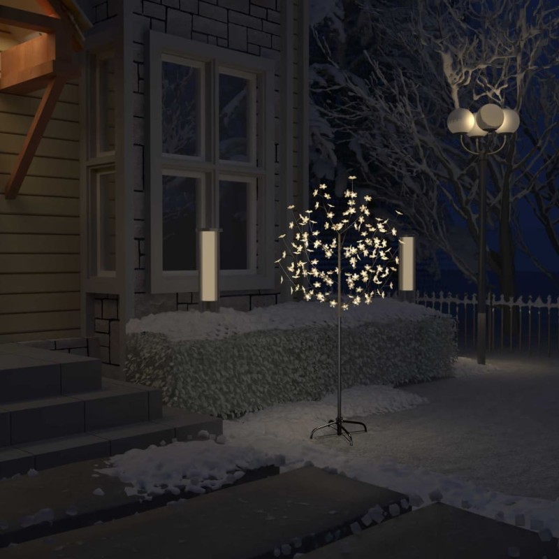 Weihnachtsbaum 120 LEDs Warmweißes Licht Kirschblüten 150 cm Weihnachtsbaum 120 LEDs Warmweißes Licht Kirschblüten 150 cm
