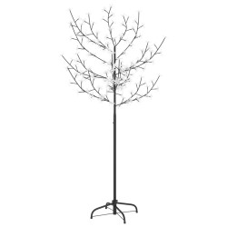 Weihnachtsbaum 120 LEDs Warmweißes Licht Kirschblüten 150 cm