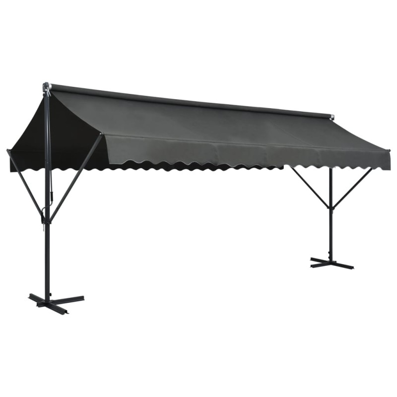 Freistehende Markise 500x300 cm Anthrazit Freistehende Markise 500x300 cm Anthrazit