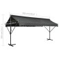 Freistehende Markise 500x300 cm Anthrazit Freistehende Markise 500x300 cm Anthrazit