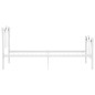 vidaXL Einzelbett mit Fußball-Design Weiß Metall 90x200 cm vidaXL Einzelbett mit Fußball-Design Weiß Metall 90x200 cm