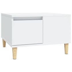 Couchtisch Weiß 55x55x36,5 cm Holzwerkstoff